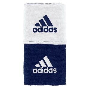 Adidas Black and White Sports Wristbands